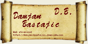 Damjan Bastajić vizit kartica